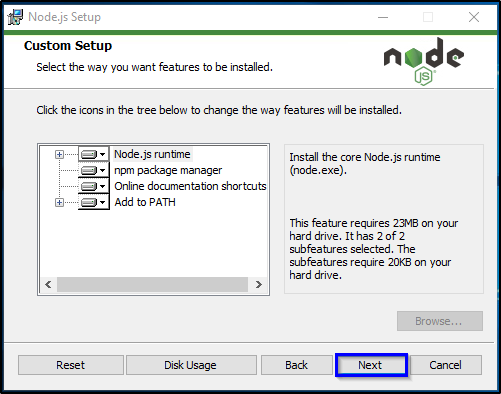 node js