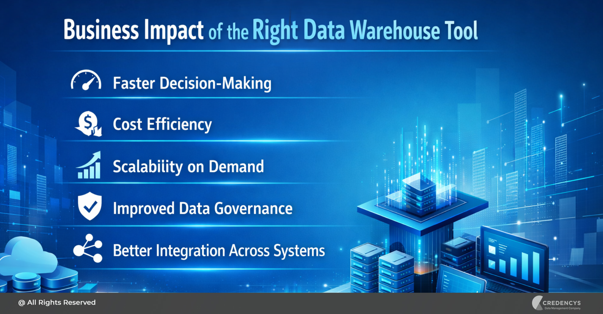 Business Impact of the Right Data Warehouse Tool