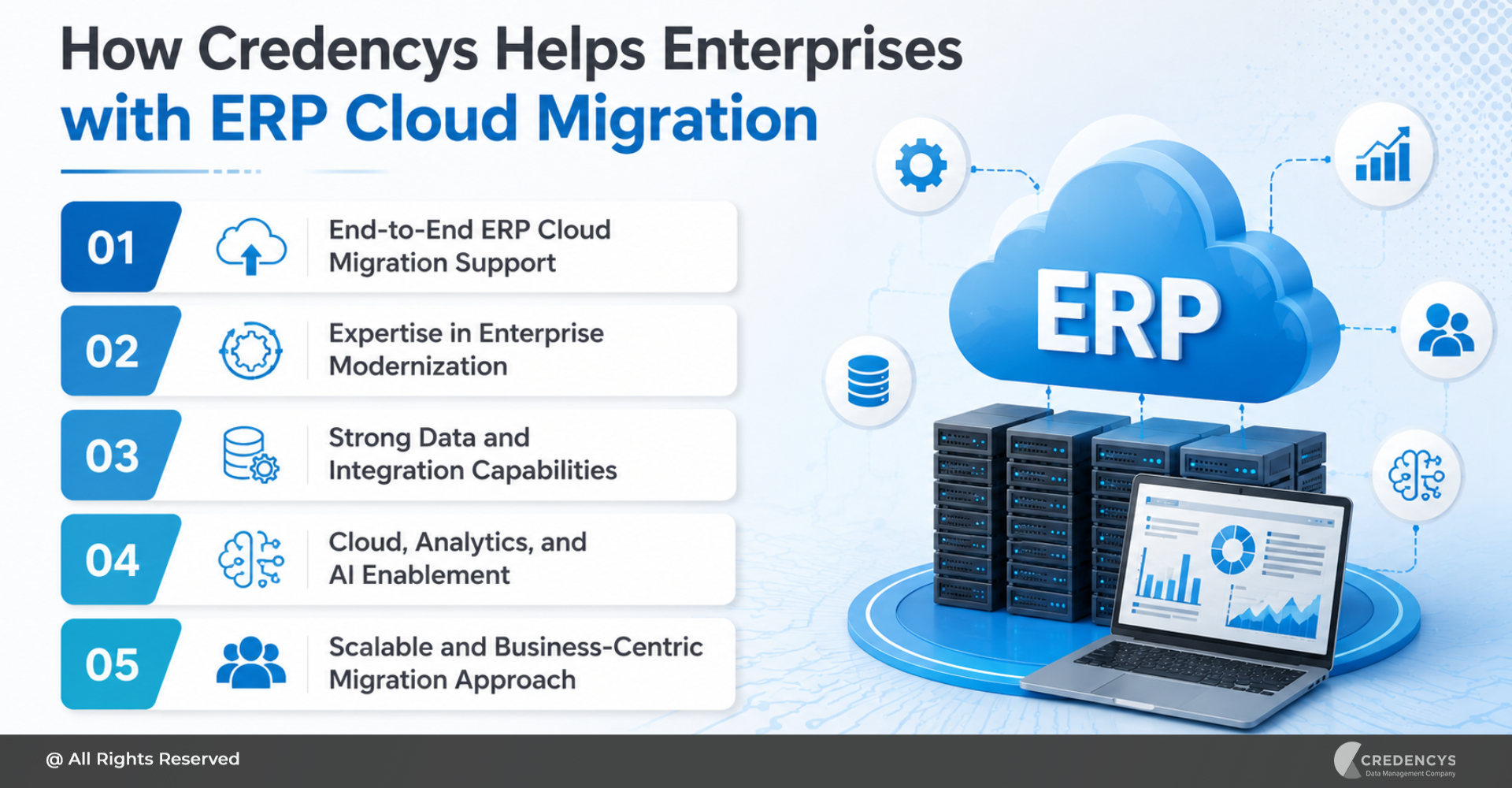 How Credencys Helps Enterprises with ERP Cloud Migration