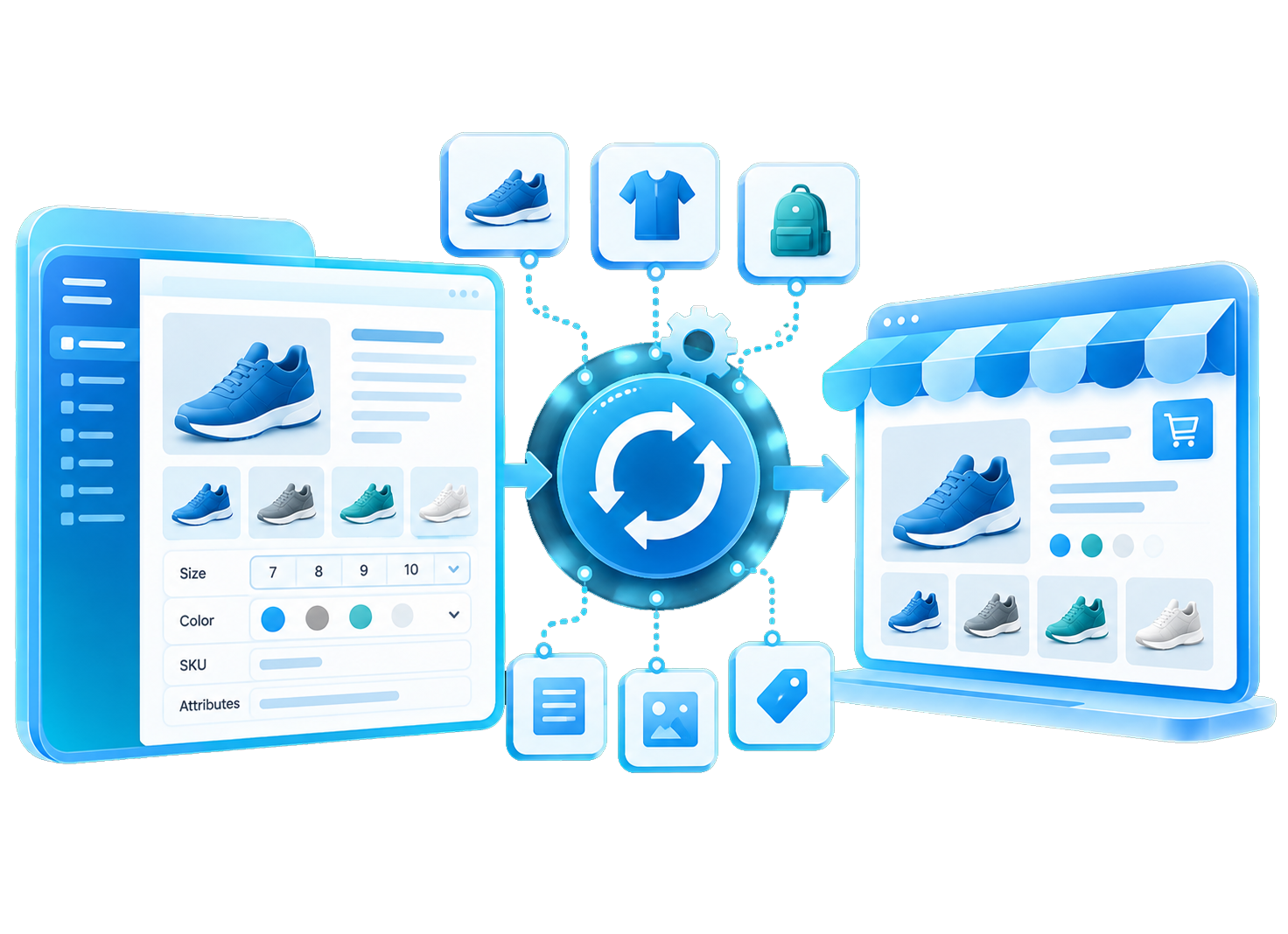 Automated product and variant synchronization