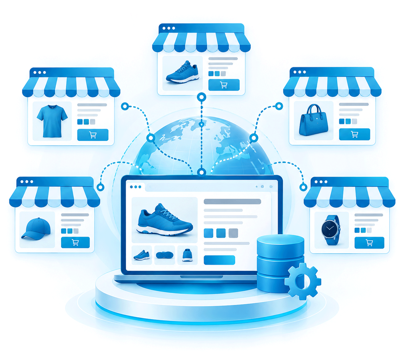 Multi store commerce enablement